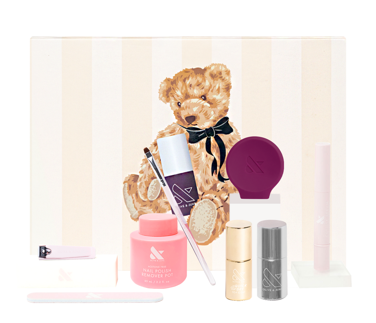The Winter Mani System - Mix & Match - 6 Polishes with nail care tools and polish remover for at-home manicure set